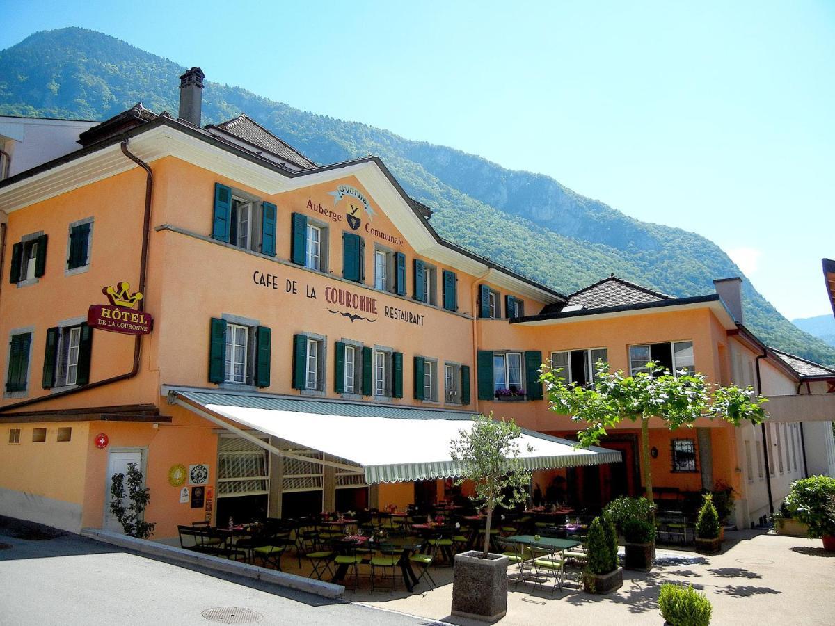 Auberge Communale De La Couronne Hotel Yvorne Exterior photo